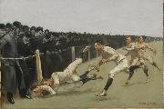 Frederic Remington Touchdown, Yale vs. Princeton, Thanksgiving Day Sweden oil painting artist